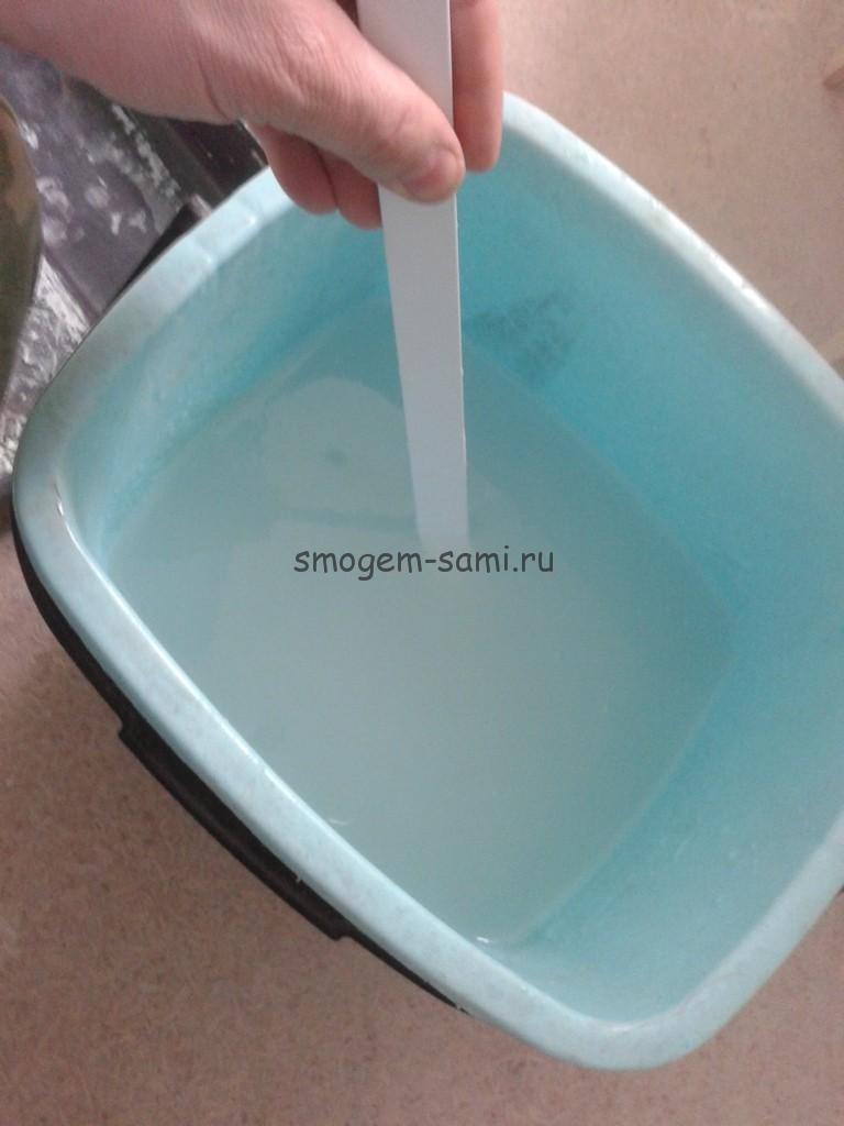 обойный клей комками
