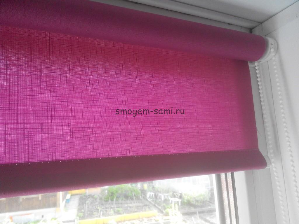 чем клеить ролет на пластиковое окно