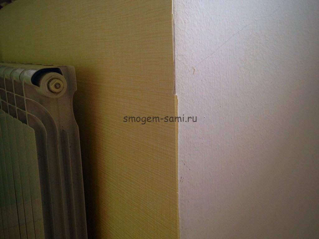 отделка углов комнаты уголками